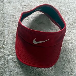 Nike Red Sports Visor